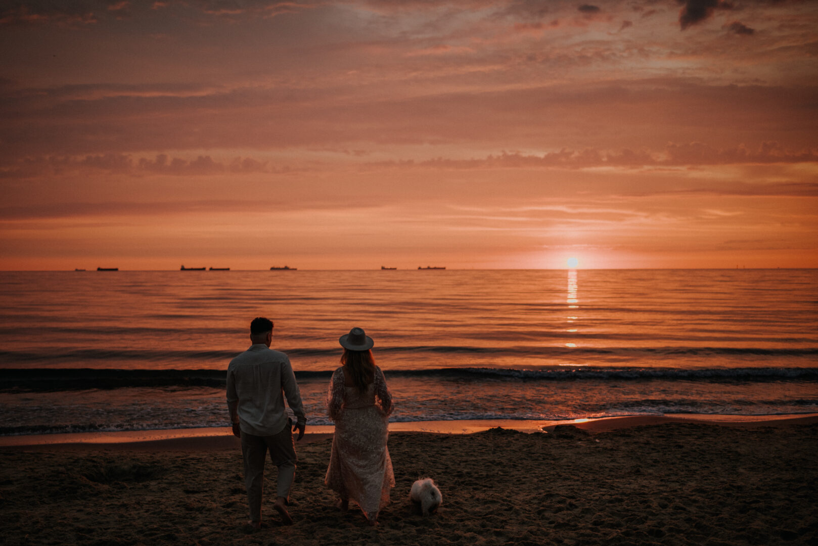 sesja wschod slonca para zakochani gdansk