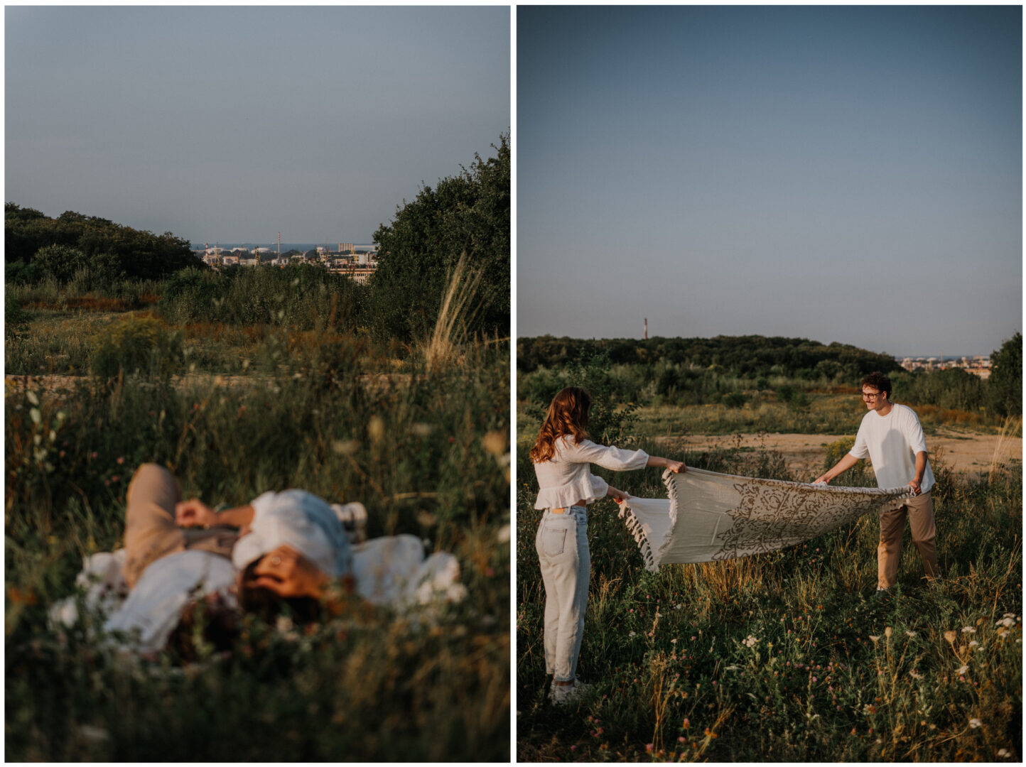 sesja pary widok morze