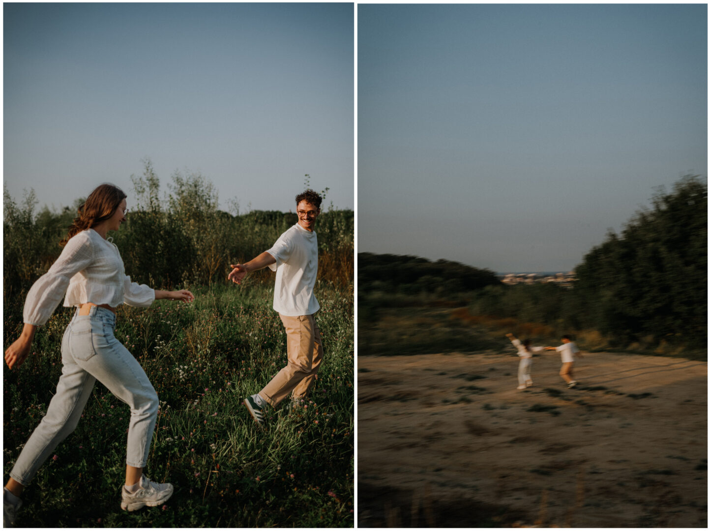 sesja z widokiem na miasto para zakochani fotograf gdansk sopot gdynia