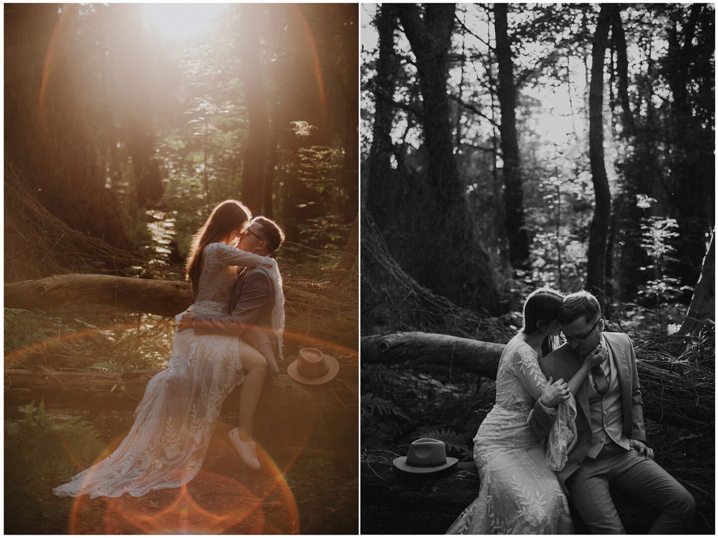 sesja plenerowa zaczarowany las pnacza