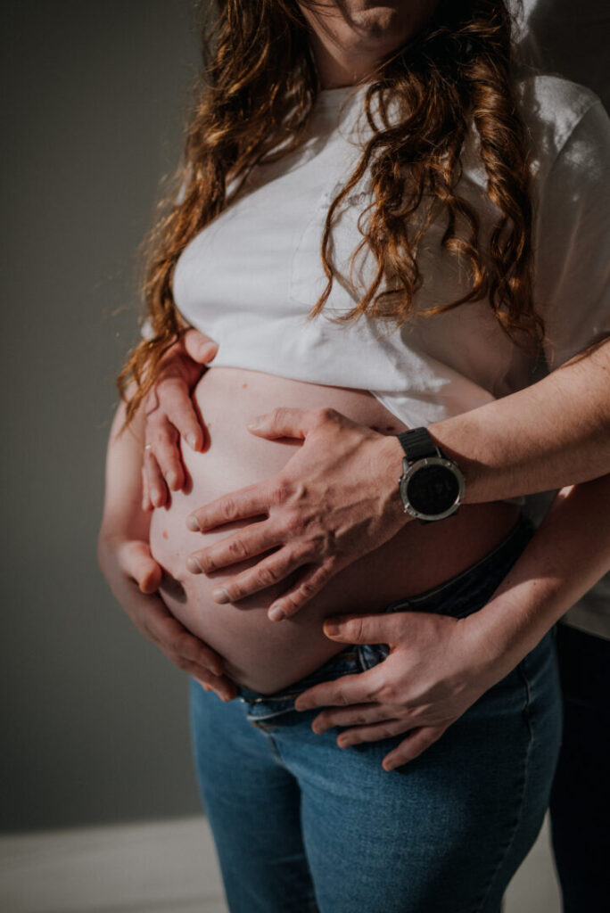 sesja brzuszkowa partner studio