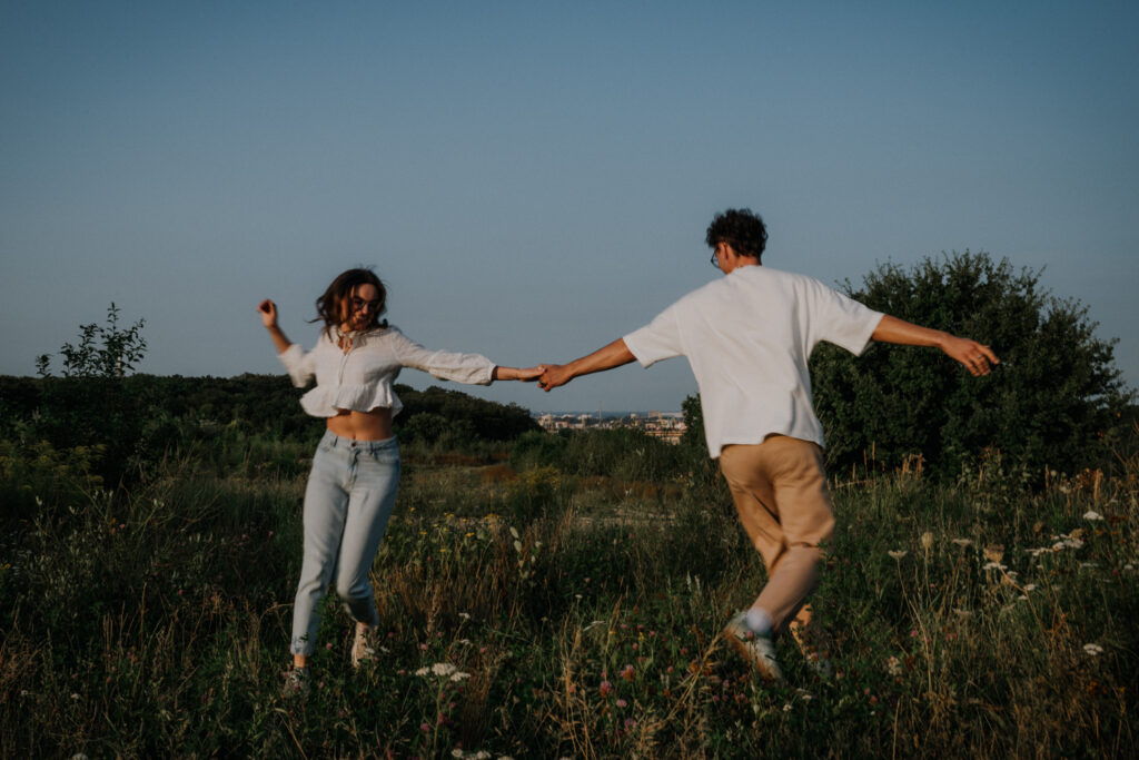 sesja zakochanych widok na gdansk