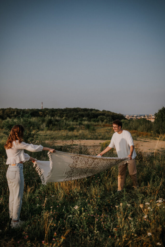 sesja zakochanych widok na gdansk